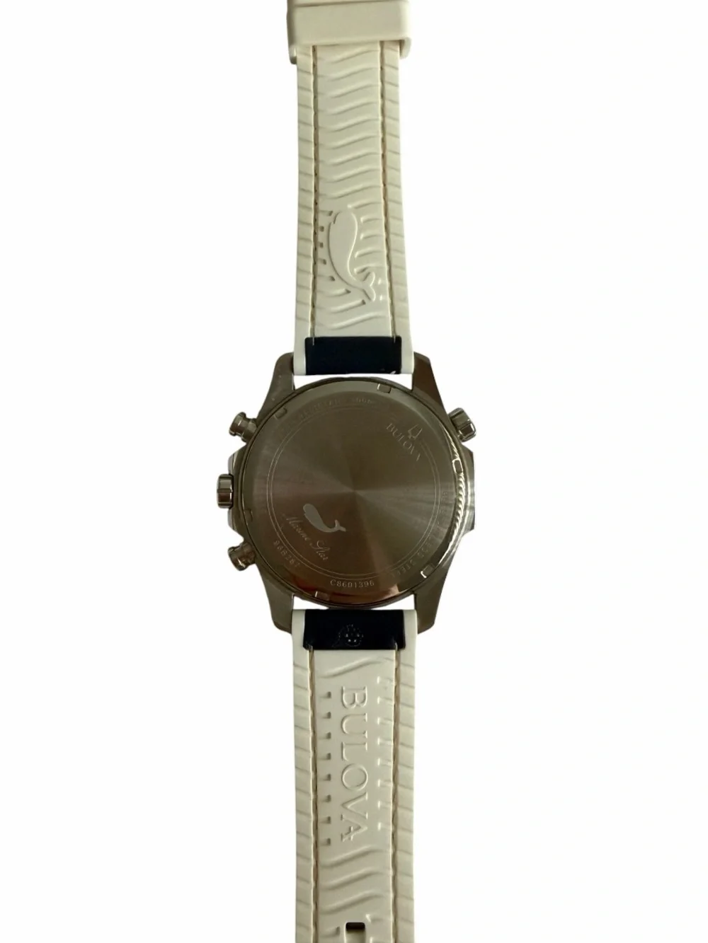 Bulova Navy and white  Chronograph Wristwatch
